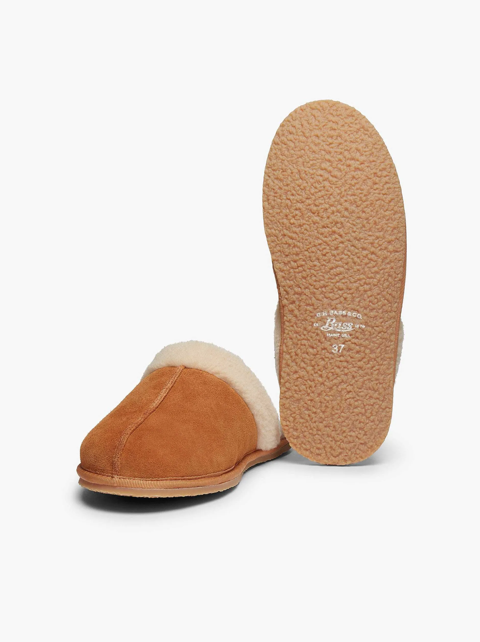 Online G.H.BASS Aspen Mule Slippers Chestnut Tan