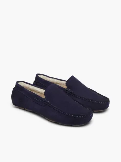 Clearance G.H.BASS Buffalo Moccasin Slippers Navy