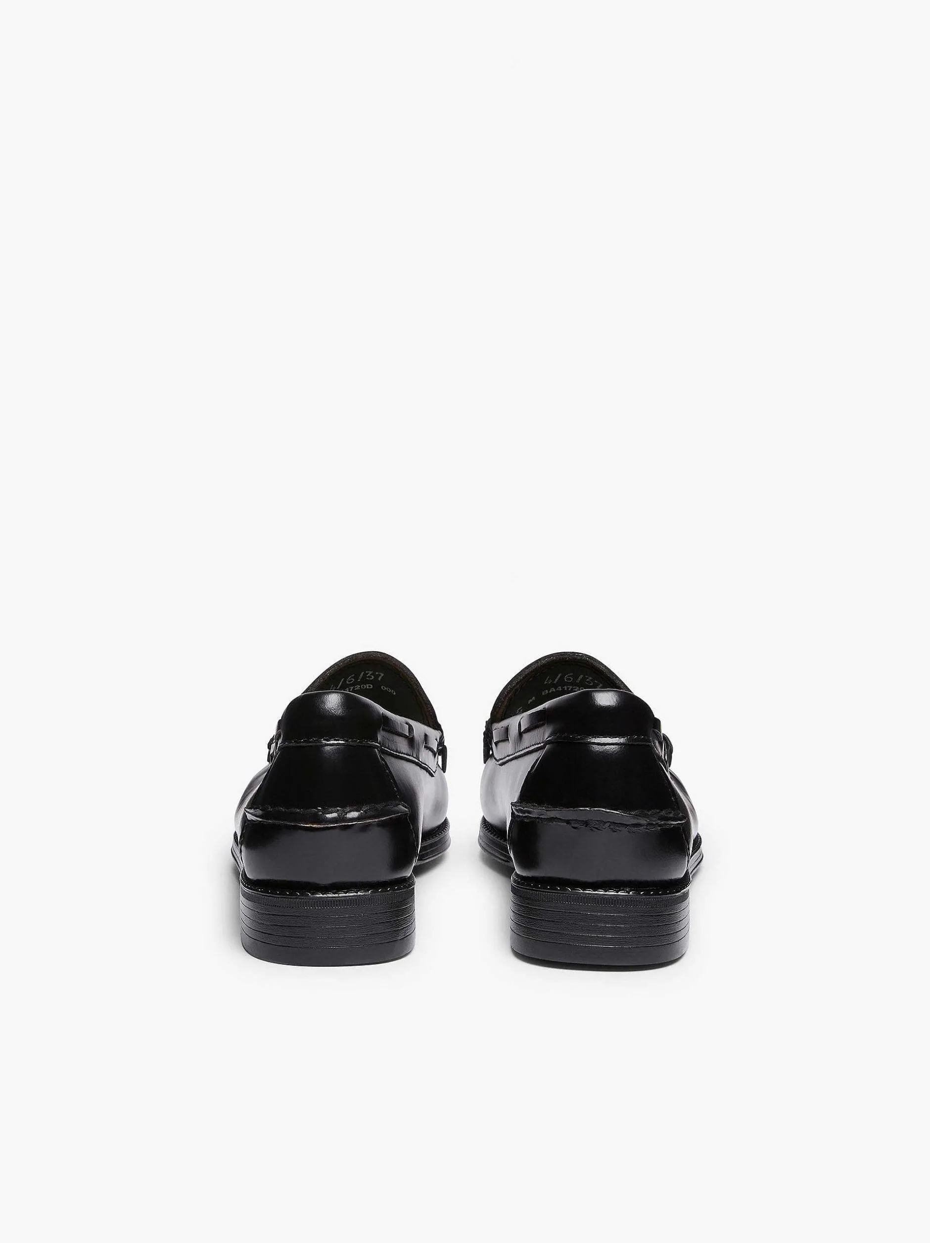 G.H.BASS Easy Weejuns Esther Kiltie Tassel Loafers Black
