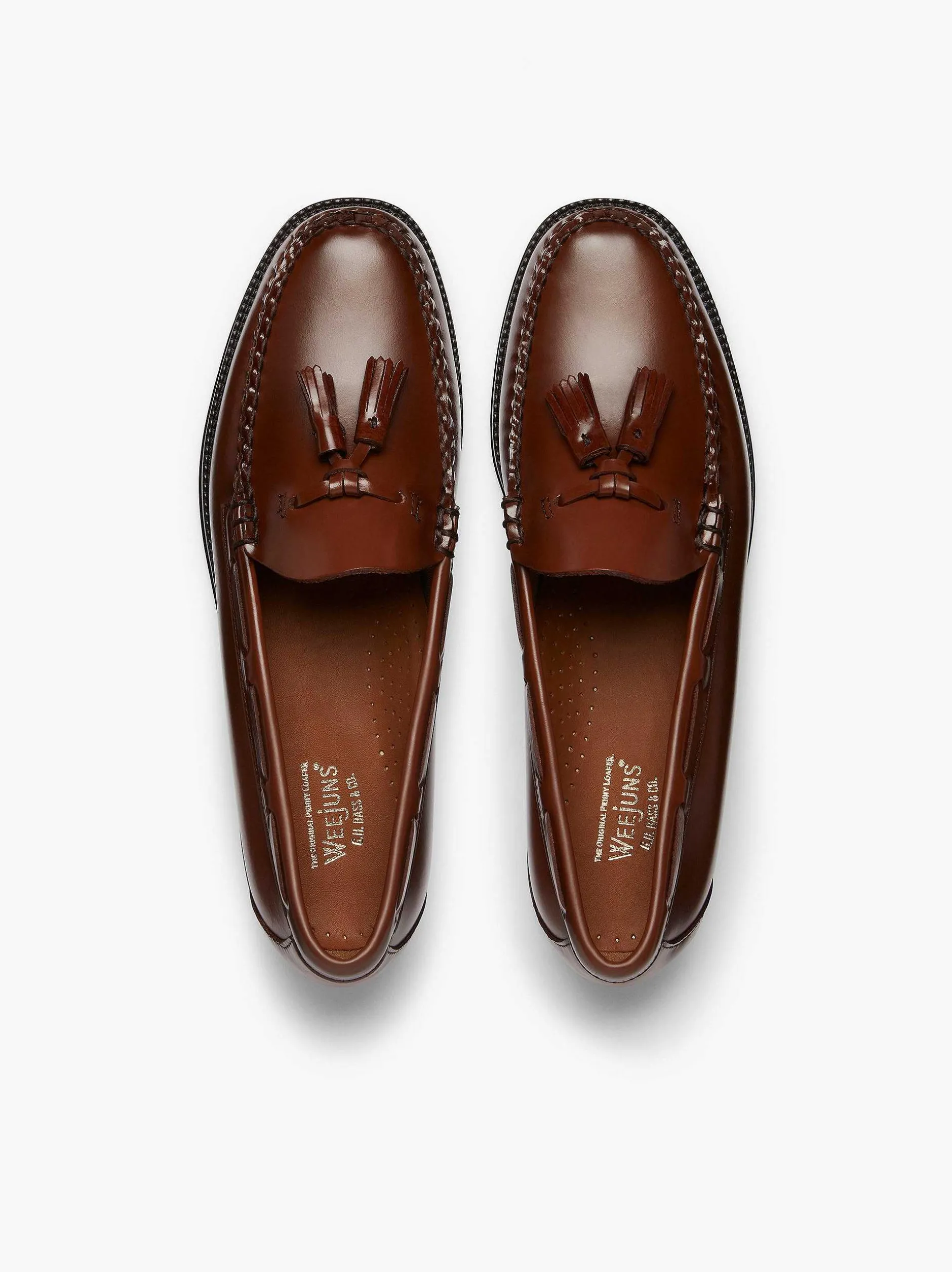 Discount G.H.BASS Easy Weejuns Larkin Tassel Loafers Brown
