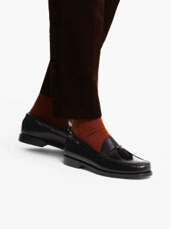 Clearance G.H.BASS Easy Weejuns Larkin Tassel Loafers Black