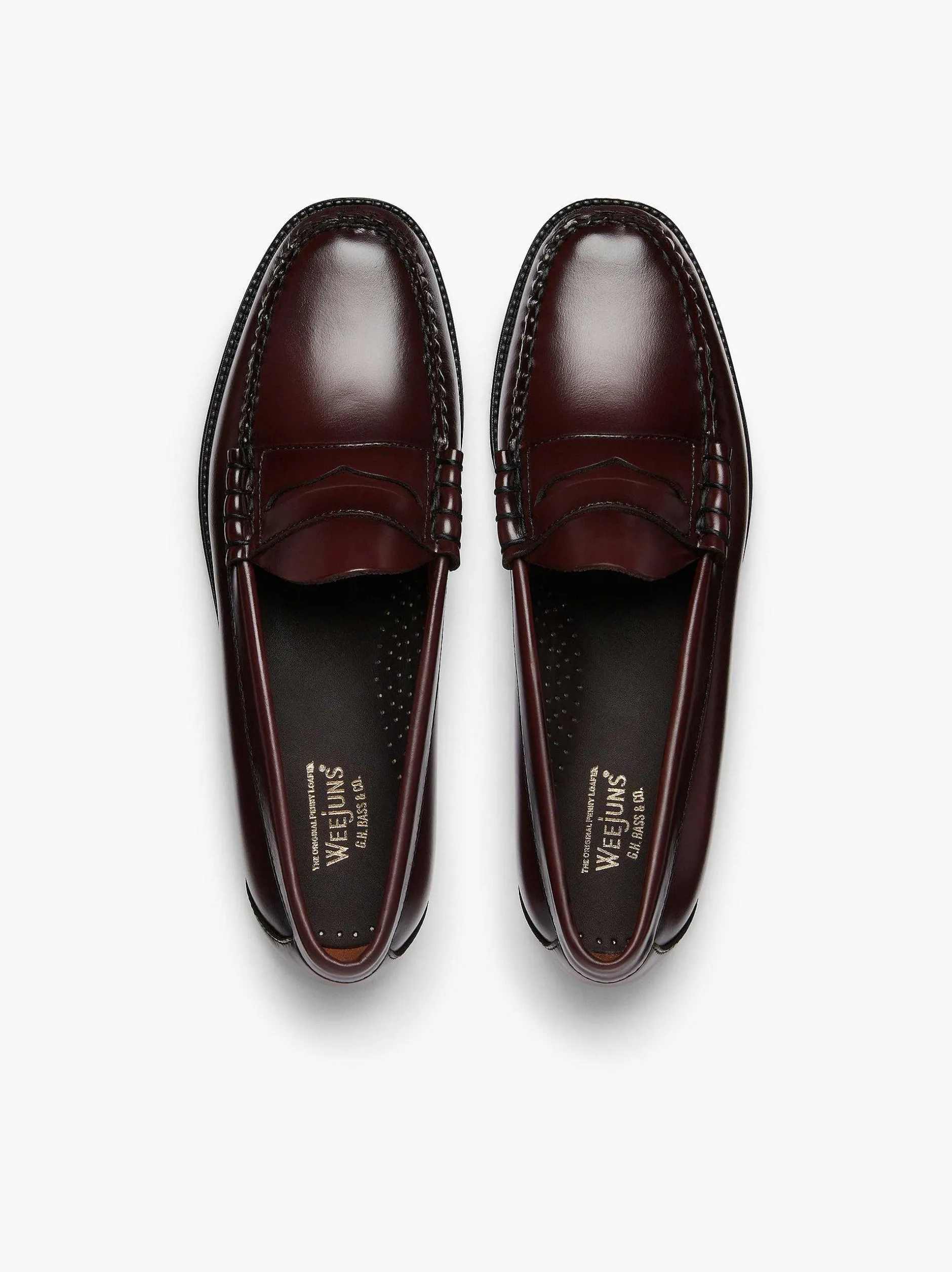 Hot G.H.BASS Easy Weejuns Larson Penny Loafers Wine