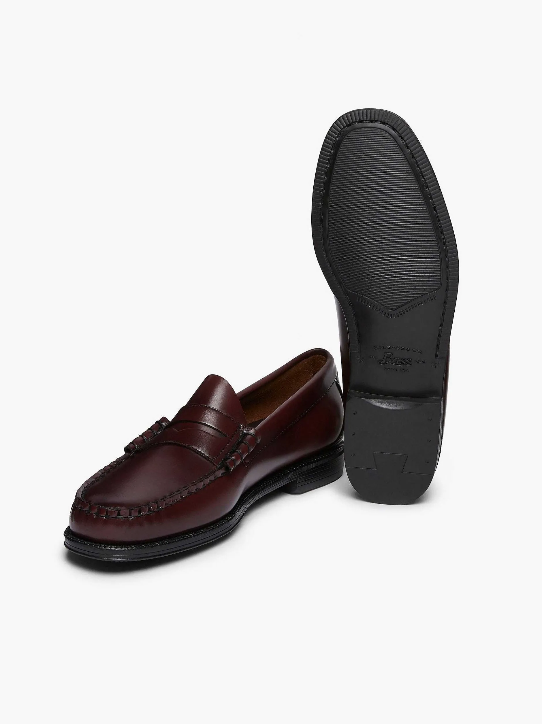 Hot G.H.BASS Easy Weejuns Larson Penny Loafers Wine