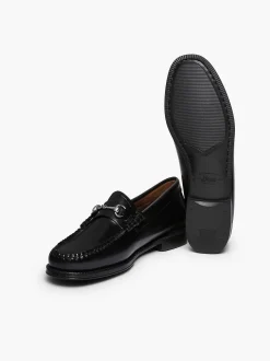 New G.H.BASS Easy Weejuns Lianna Horsebit Loafers Black