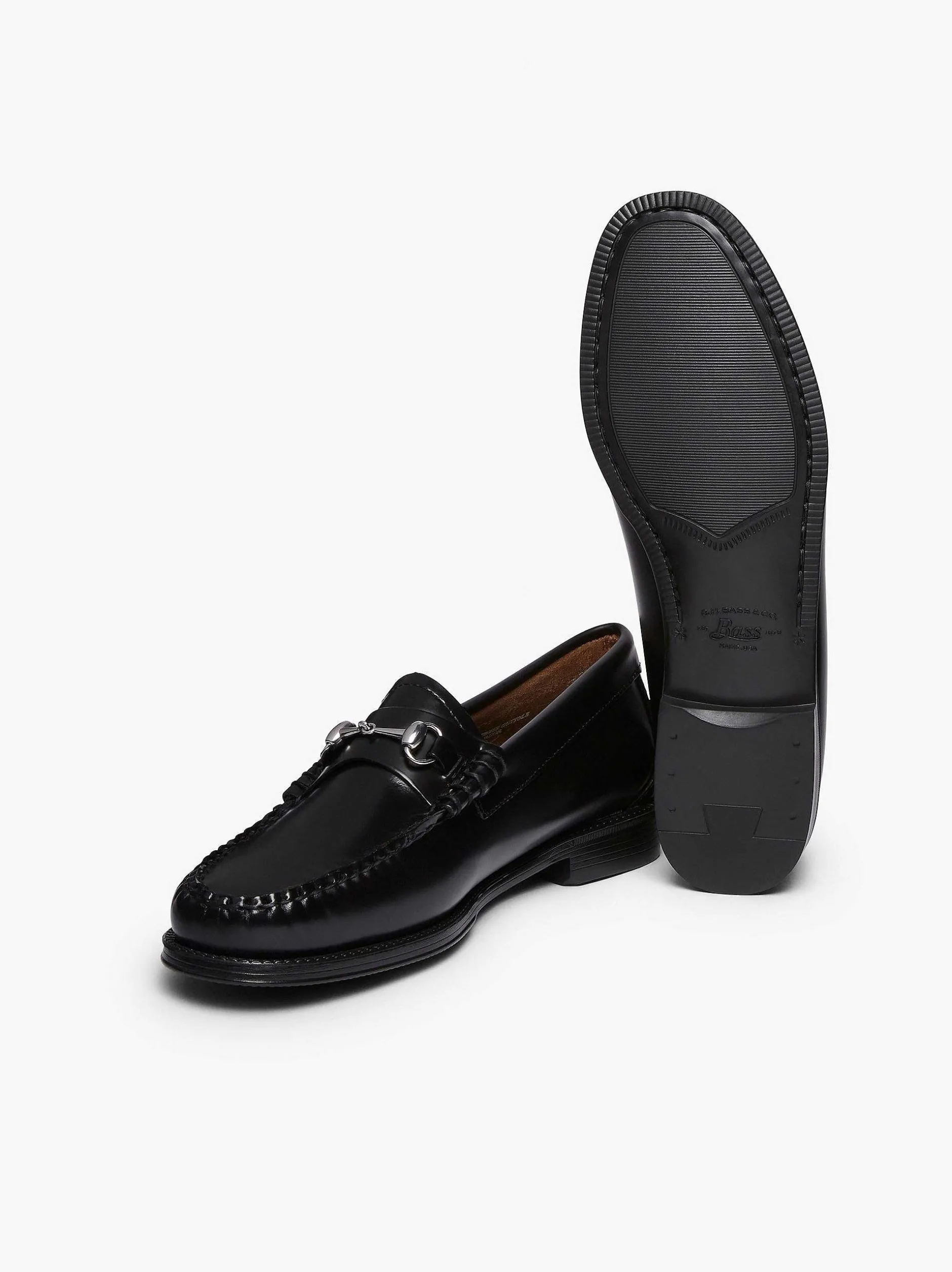 New G.H.BASS Easy Weejuns Lianna Horsebit Loafers Black