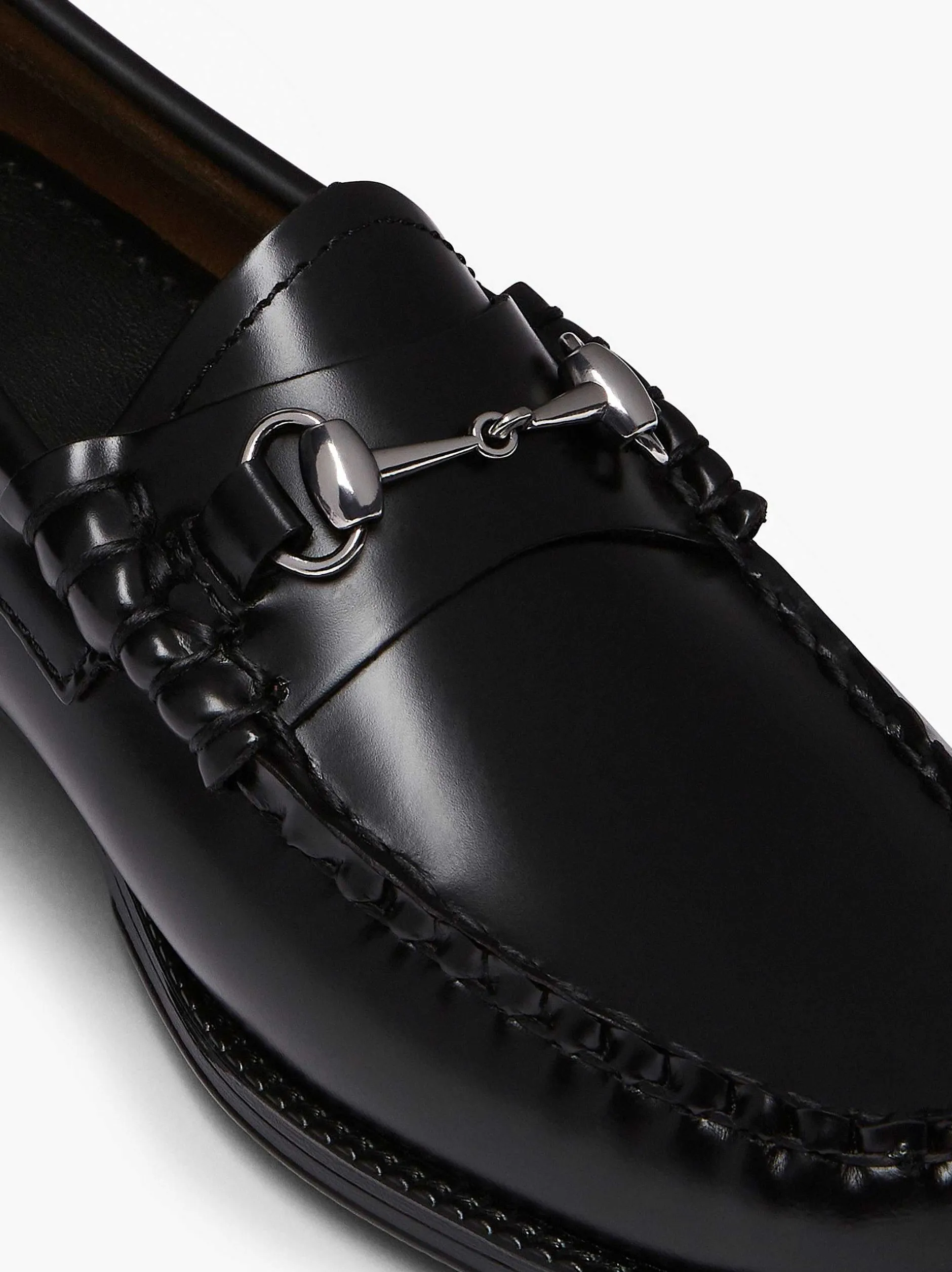 New G.H.BASS Easy Weejuns Lianna Horsebit Loafers Black