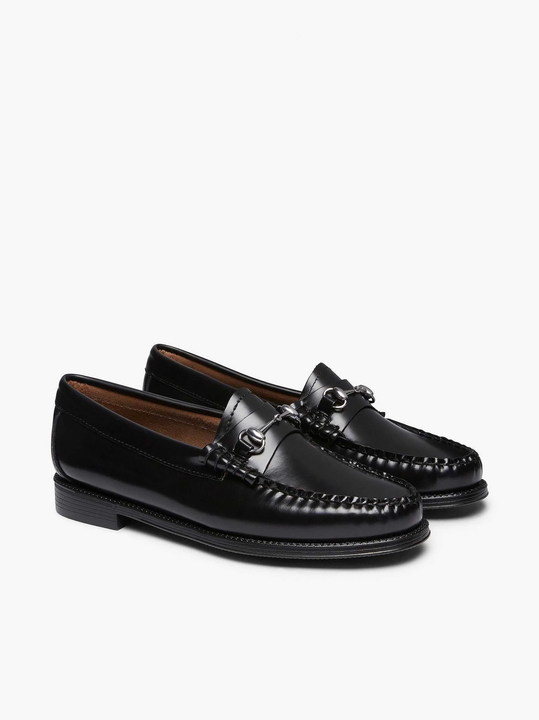 New G.H.BASS Easy Weejuns Lianna Horsebit Loafers Black