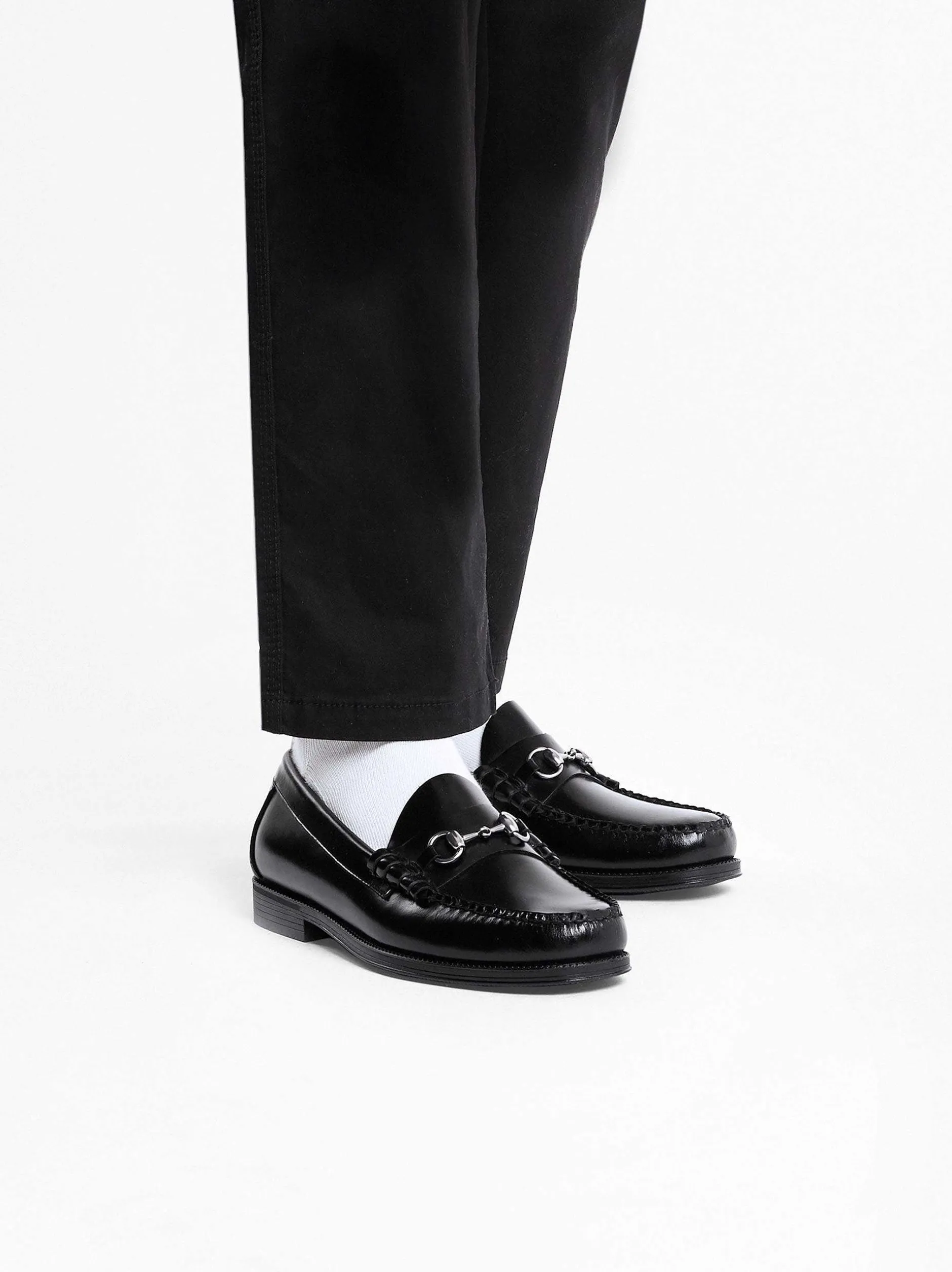 New G.H.BASS Easy Weejuns Lincoln Penny Loafers Black