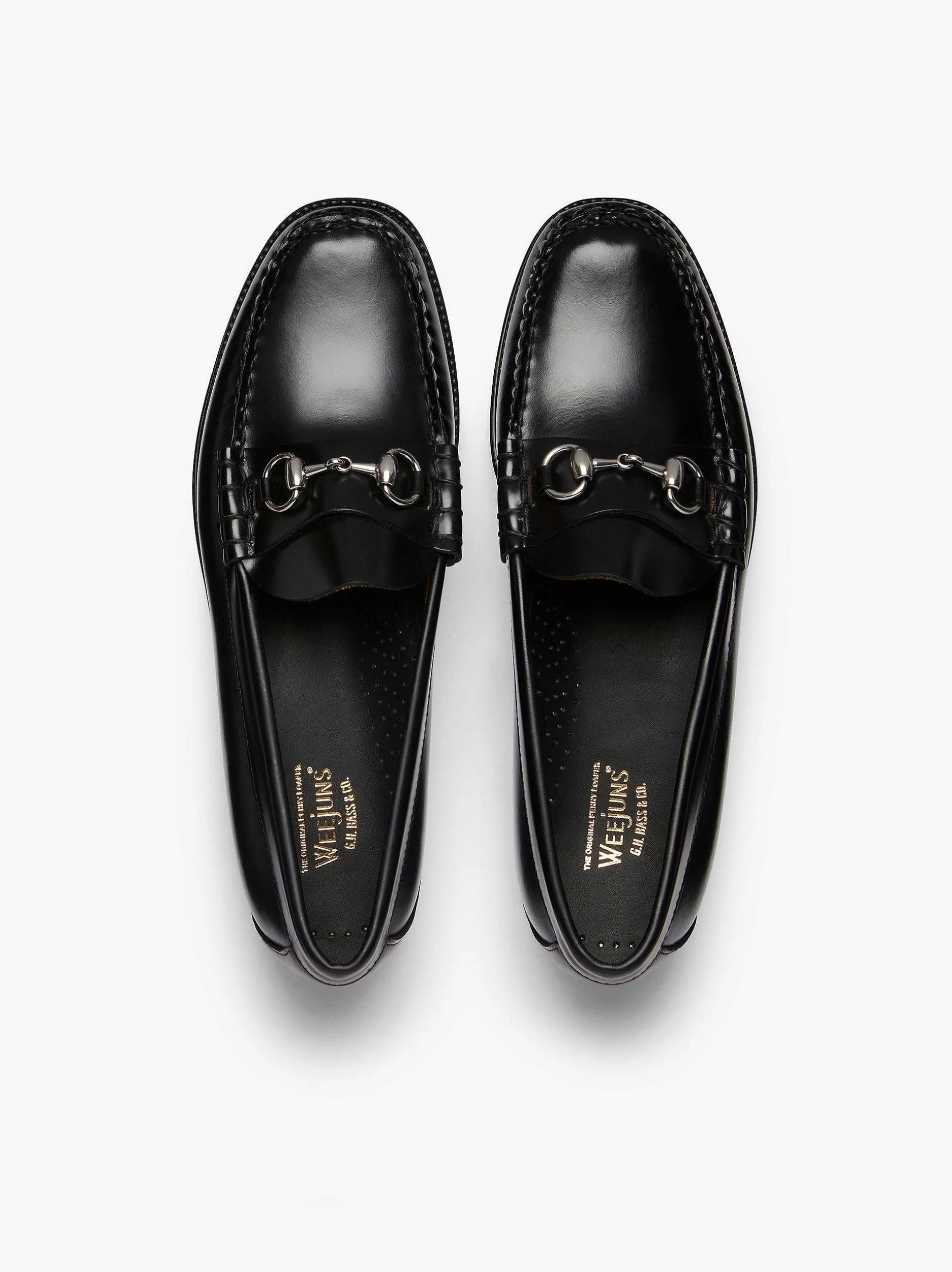 New G.H.BASS Easy Weejuns Lincoln Penny Loafers Black