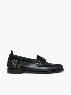 Discount G.H.BASS Fred Perry X Amy Winehouse Weejuns Penny Black