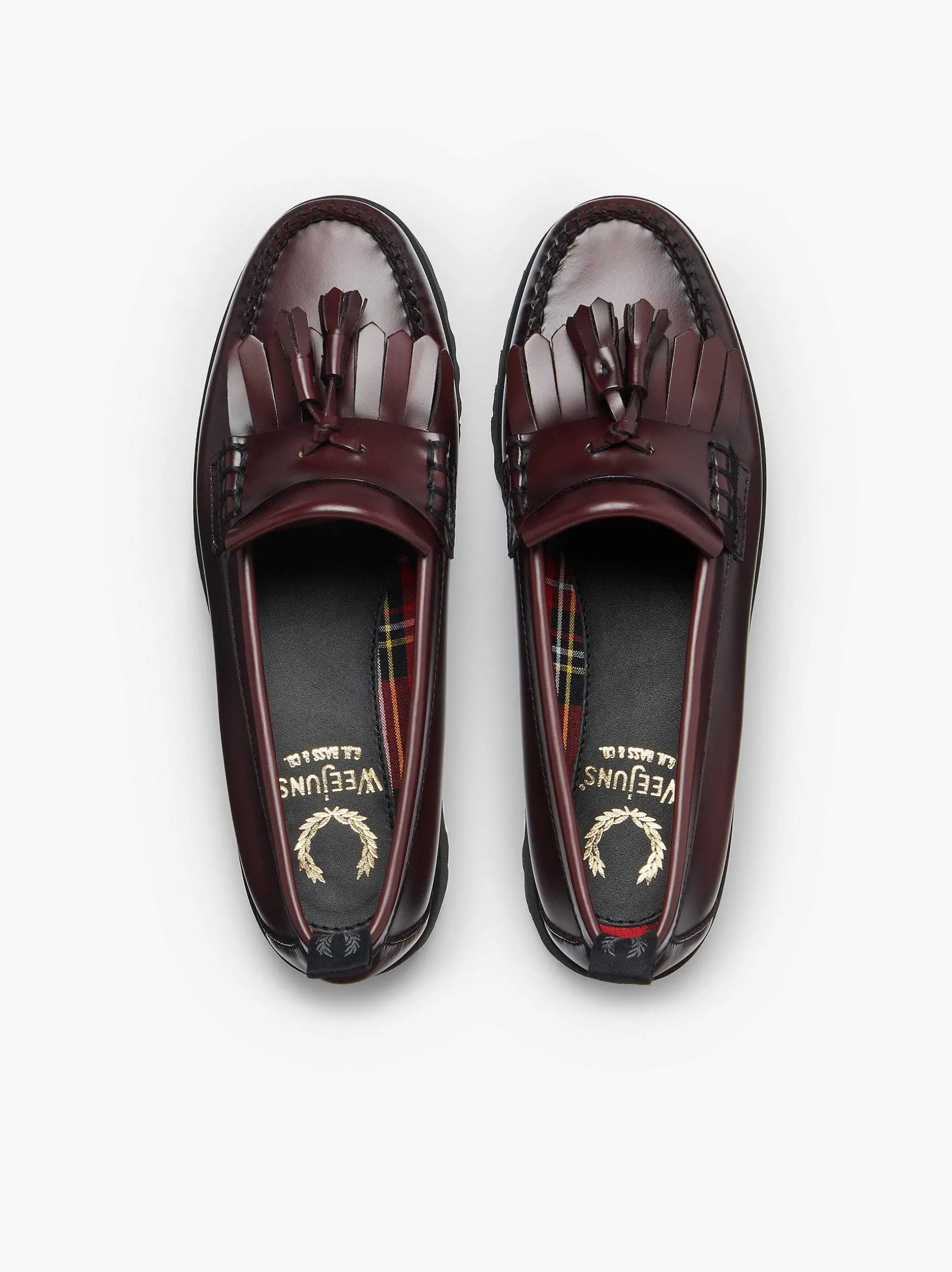 Sale G.H.BASS G.H Bass X Fred Perry Weejuns 90S Kiltie Wine