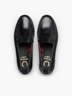 Discount G.H.BASS G.H Bass X Fred Perry Weejuns 90S Penny Black