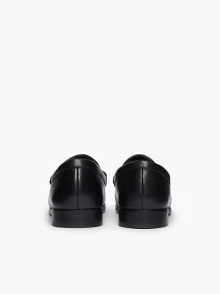 Clearance G.H.BASS Panama Lianna Saddle Bar Loafers Black