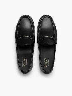 Clearance G.H.BASS Panama Lianna Saddle Bar Loafers Black