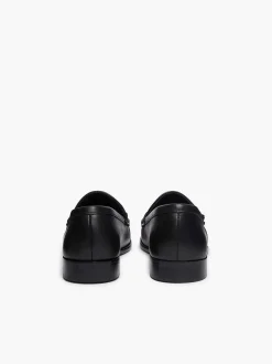 Clearance G.H.BASS Panama Lincoln Saddle Bar Loafers Black