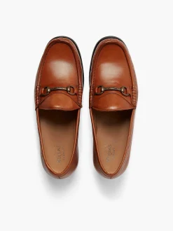 Sale G.H.BASS Panama Lincoln Saddle Bar Loafers Tan