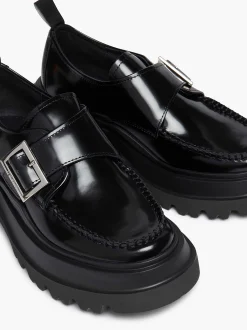Online G.H.BASS Platform Lug Derby Black
