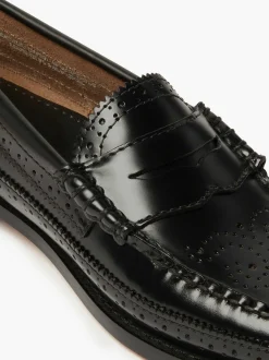 Best G.H.BASS Weejuns Brogue Penny Loafers Black