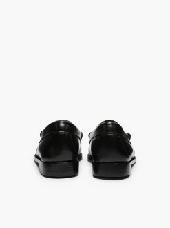 Sale G.H.BASS Weejuns Esther Kiltie Tassel Loafers Black & White