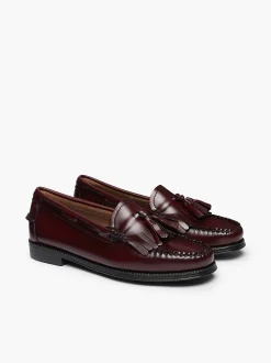 Clearance G.H.BASS Weejuns Esther Kiltie Tassel Loafers Wine
