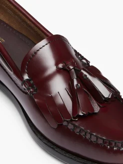 Clearance G.H.BASS Weejuns Esther Kiltie Tassel Loafers Wine