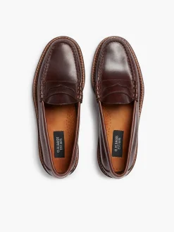 Outlet G.H.BASS 1876 Weejuns Larson Penny Loafers Brown