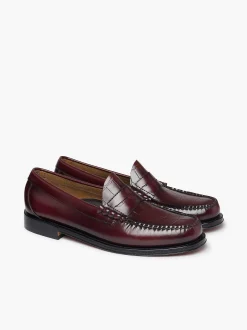 New G.H.BASS Weejuns Larson Penny Loafers Wine