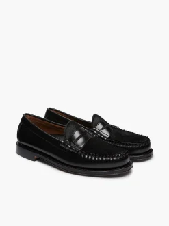 New G.H.BASS Weejuns Larson Penny Loafers Black