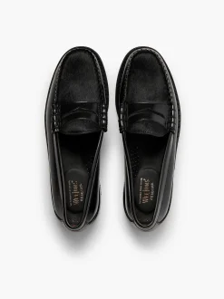 New G.H.BASS Weejuns Larson Penny Loafers Black
