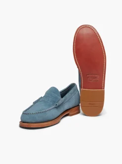 Hot G.H.BASS Weejuns Larson Penny Loafers Slate Blue