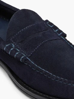 Outlet G.H.BASS Weejuns Larson Penny Loafers Navy