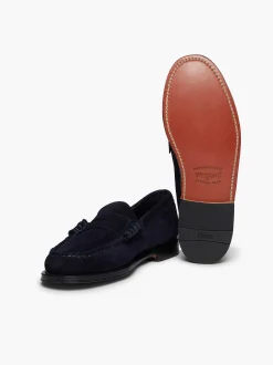 Outlet G.H.BASS Weejuns Larson Penny Loafers Navy