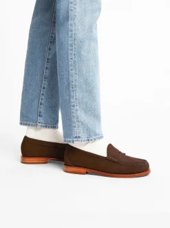 Outlet G.H.BASS Weejuns Larson Penny Loafers Brown