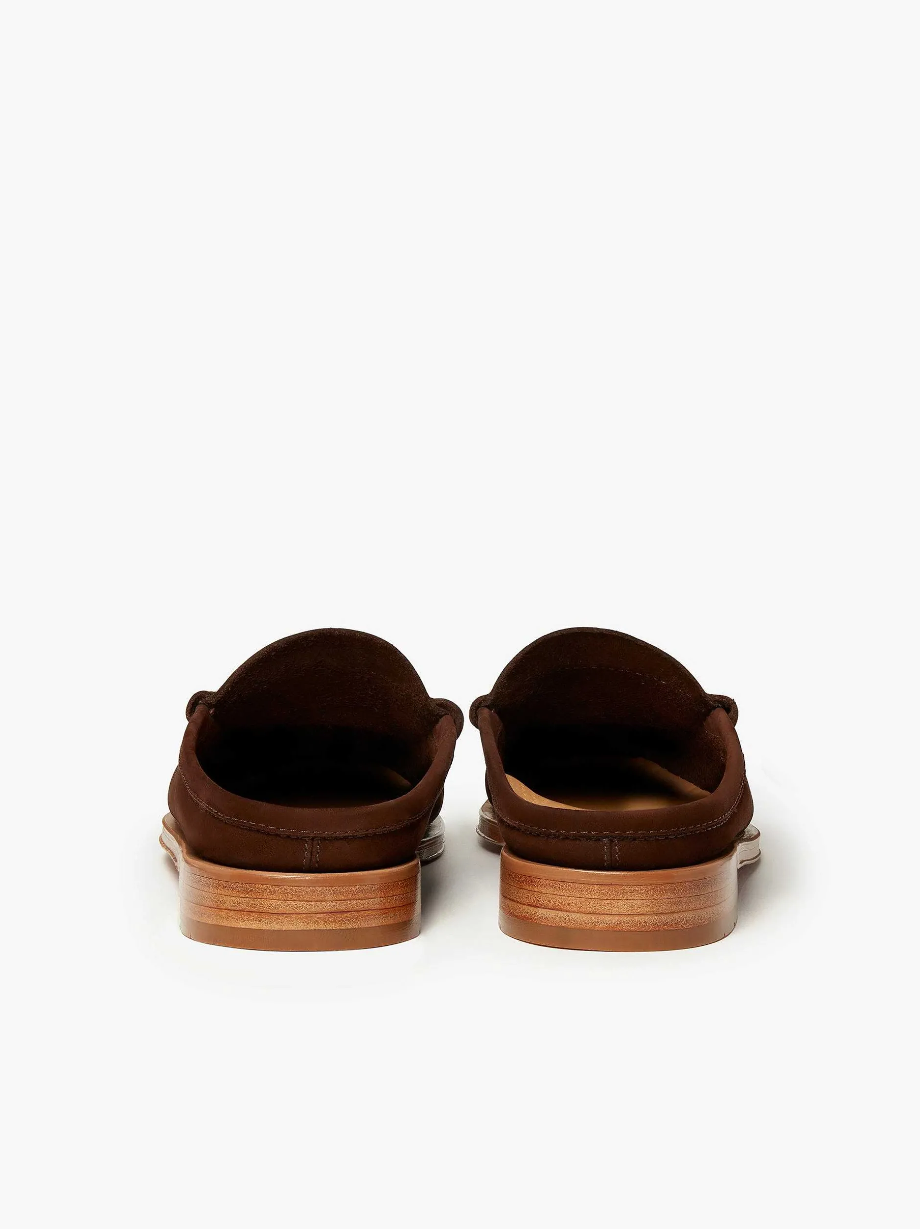New G.H.BASS Weejuns Larson Penny Slides Chocolate