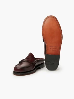Discount G.H.BASS Weejuns Larson Penny Slides Wine