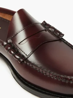 Discount G.H.BASS Weejuns Larson Penny Slides Wine