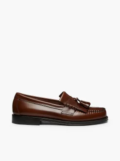 New G.H.BASS Weejuns Layton Kiltie Loafers Brown