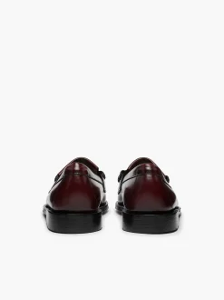 Outlet G.H.BASS Weejuns Layton Kiltie Loafers Wine