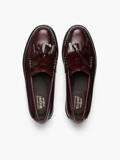 Outlet G.H.BASS Weejuns Layton Kiltie Loafers Wine