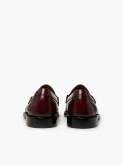 Sale G.H.BASS Weejuns Lincoln Horsebit Tassel Loafers Wine