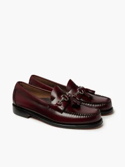 Sale G.H.BASS Weejuns Lincoln Horsebit Tassel Loafers Wine