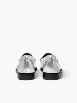 G.H.BASS Weejuns Penny Loafers Silver