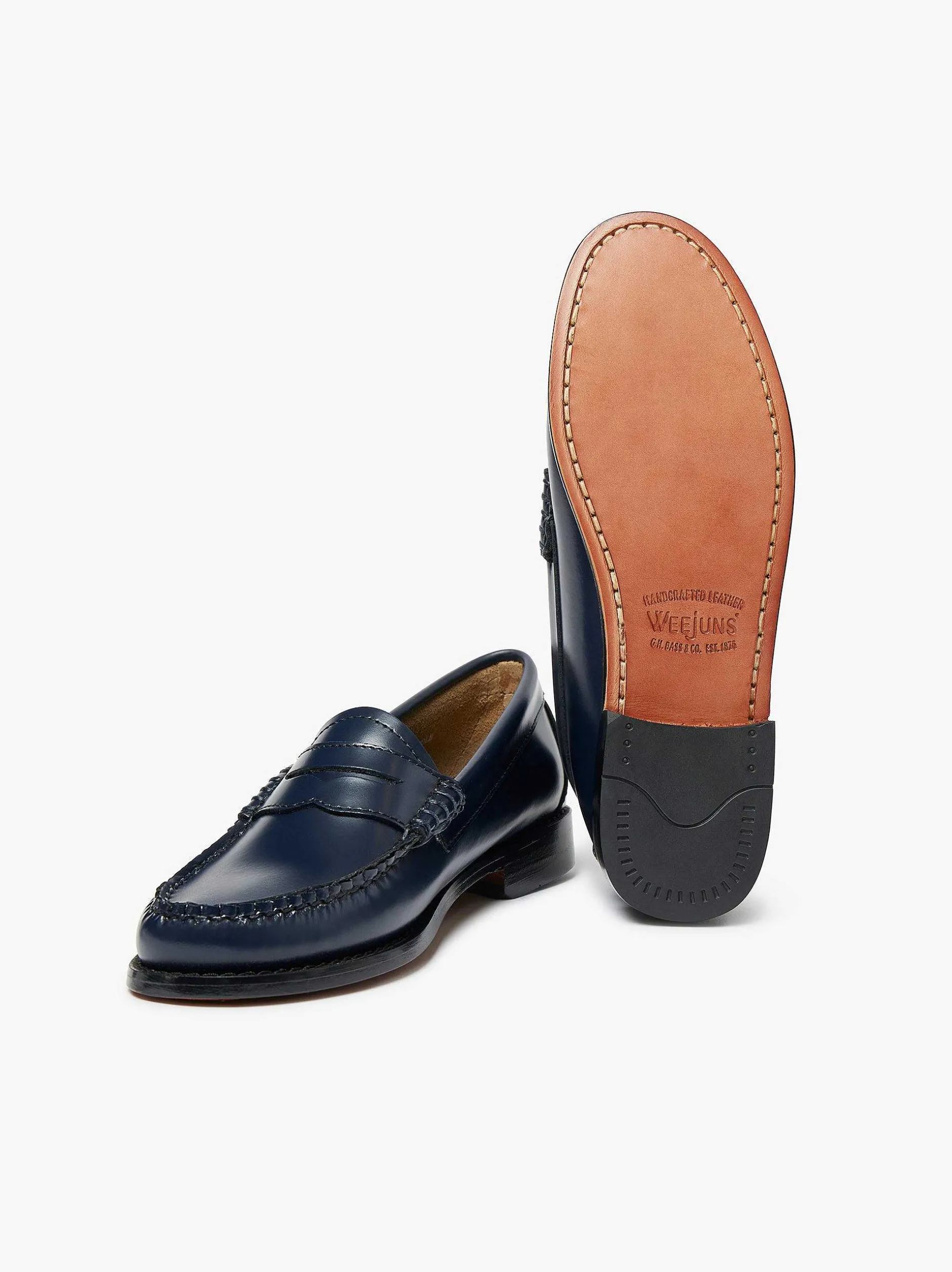 G.H.BASS Weejuns Penny Loafers Navy