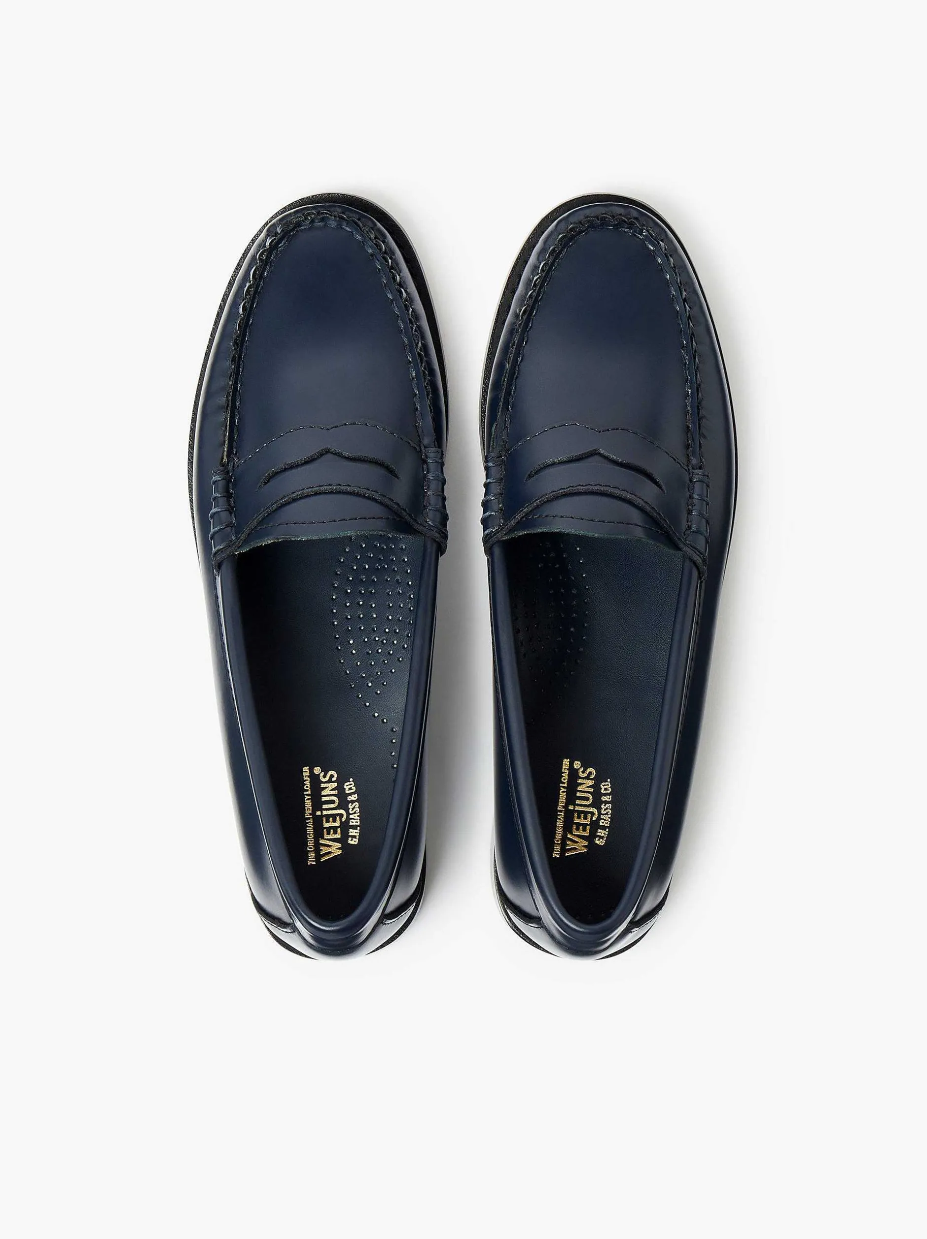 G.H.BASS Weejuns Penny Loafers Navy