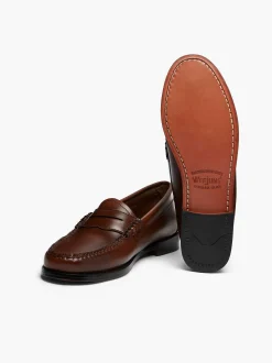 Outlet G.H.BASS Weejuns Penny Loafers Cognac
