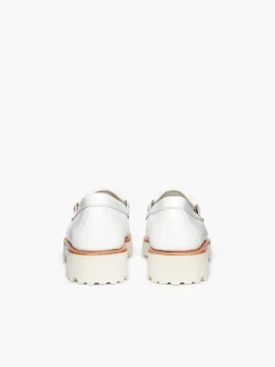 Best G.H.BASS Weejuns 90S Esther Kiltie Tassel Loafers White