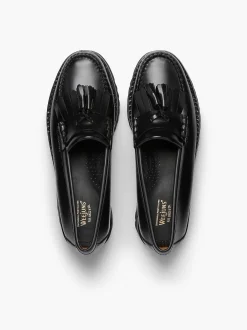 Best G.H.BASS Weejuns 90S Esther Kiltie Tassel Loafers Black