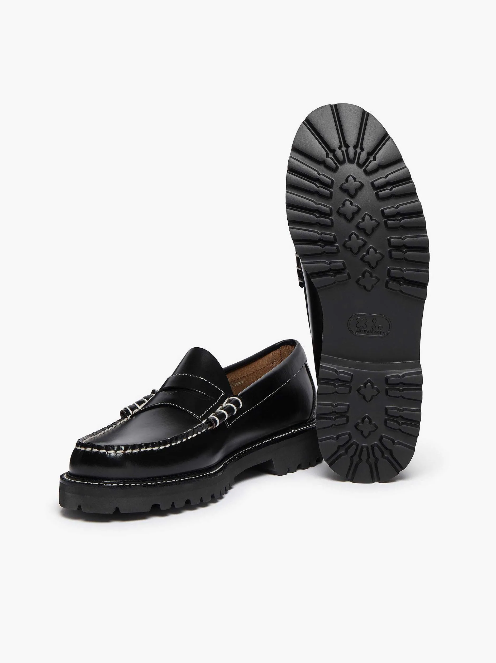 Outlet G.H.BASS Weejuns 90S Larson Penny Loafers Black