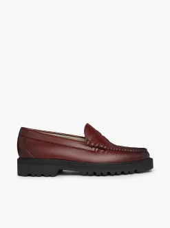 Hot G.H.BASS Weejuns 90S Larson Penny Loafers Burgundy