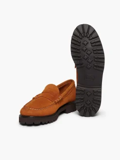 Clearance G.H.BASS Weejuns 90S Larson Penny Loafers Tan
